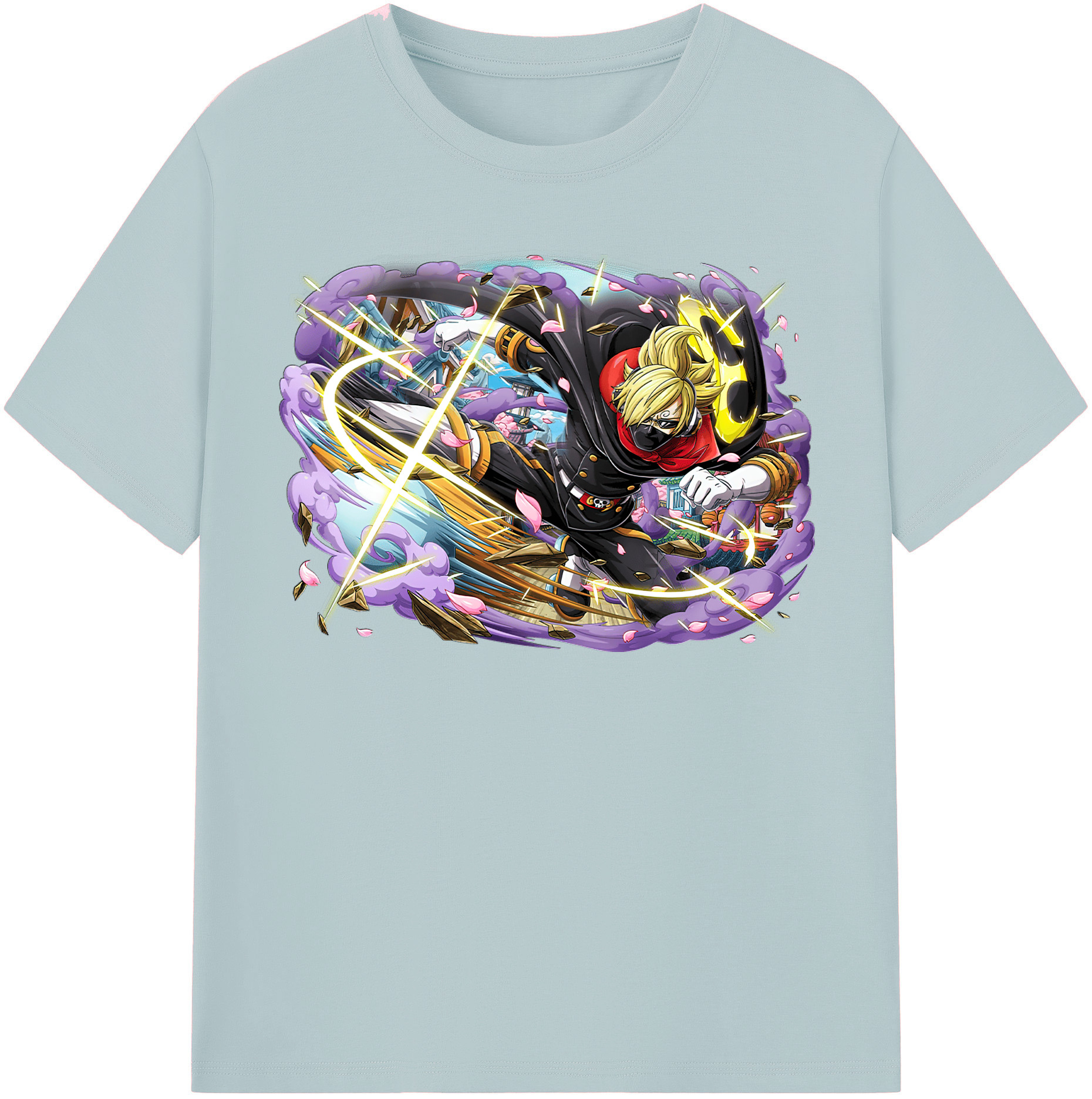 ワンピース サンジ ONE PIECE Sanji 綿100％半袖Tシャツ（フロントプリント）